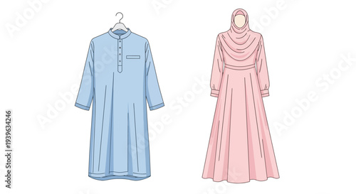 Traditional Islamic Clothing for Women and Girls.