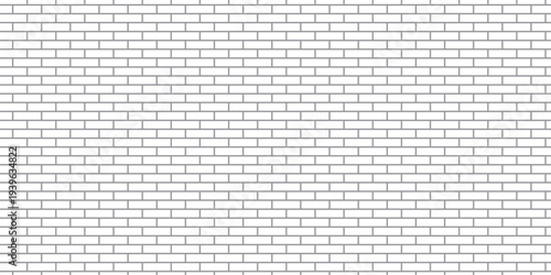 white brick wall texture and solid bricks seamless pattern background.