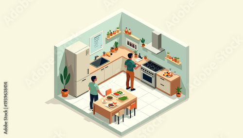 A serene and modern minimalist green wall brings a touch of nature indoors, perfect for wellness and interior design concepts.