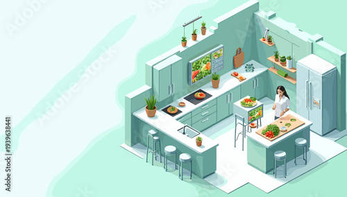 A calming light green abstract background with smooth curves, ideal for designs needing a serene and peaceful visual element.