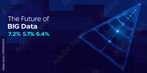 Abstract representation of big data and future technology concepts