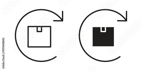 Return purchase icon. Perfect for app and web interfaces, marketing, etc.