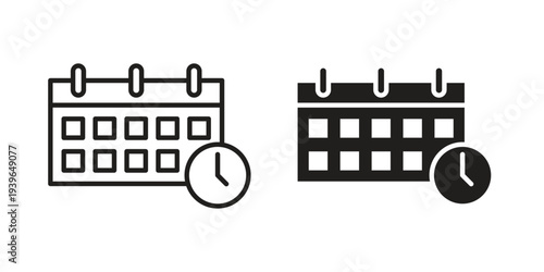 Schedule icon. Perfect for app and web interfaces, marketing, etc.