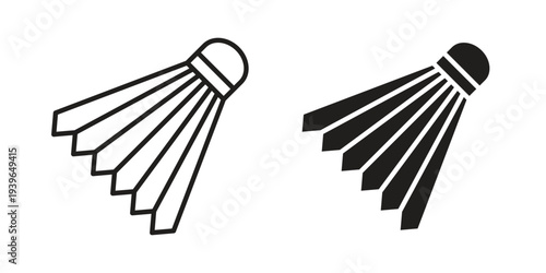 Shuttlecock icon. Perfect for app and web interfaces, marketing, etc.
