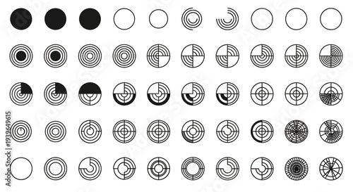 Progress Circles and Loading Indicators with Data Visualization Elements