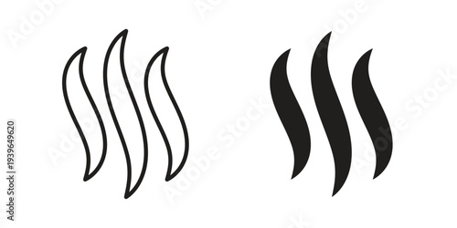 Smoke steam icon. Perfect for app and web interfaces, marketing, etc.