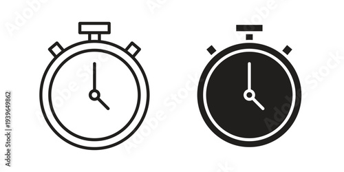 Stop watch icon. Perfect for app and web interfaces, marketing, etc.