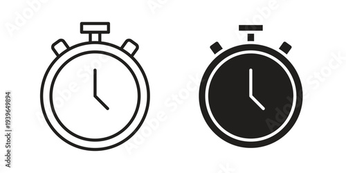 Stopwatch icon. Perfect for app and web interfaces, marketing, etc.