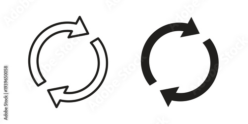 Synchronization icon. Perfect for app and web interfaces, marketing, etc.