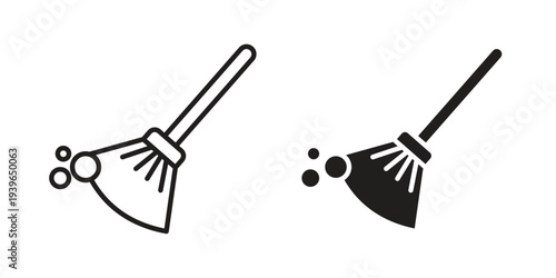 Sweeping icon. Perfect for app and web interfaces, marketing, etc.