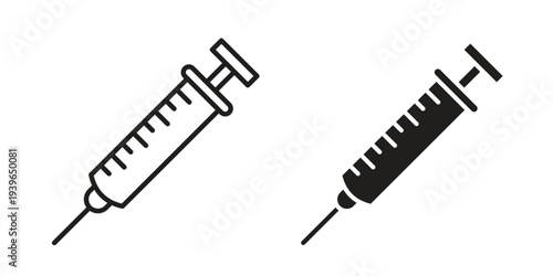 Syringe icon. Perfect for app and web interfaces, marketing, etc.