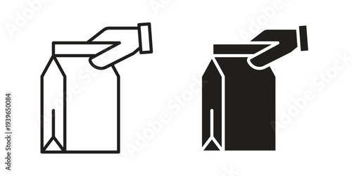 Take away food icon. Perfect for app and web interfaces, marketing, etc.