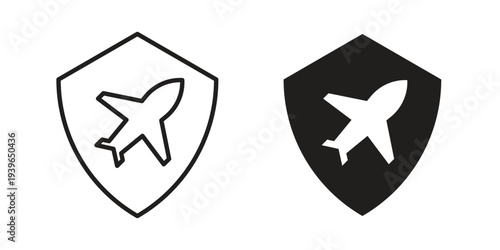 Travel insurance icon. Perfect for app and web interfaces, marketing, etc.