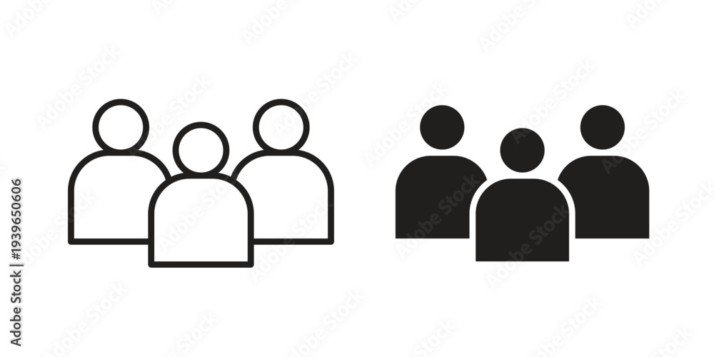 Fototapeta premium Users icon. Perfect for app and web interfaces, marketing, etc.
