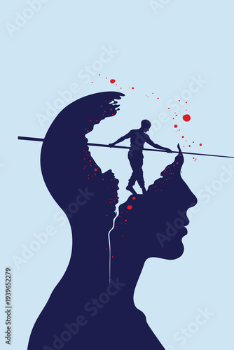 Tightrope Walker on Exploding Brain Wire: Child Mind Balance, Trauma Freedom Growth