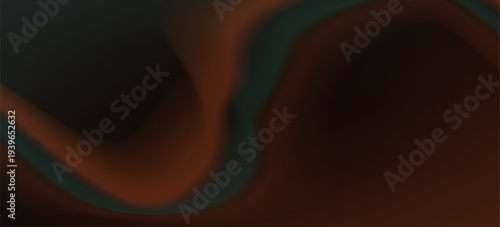 Dark gradient background with rough glowing color splash wave and abstract noise texture. Black, green, and orange gradient blend creating a dynamic luminous effect on a wide banner layout.