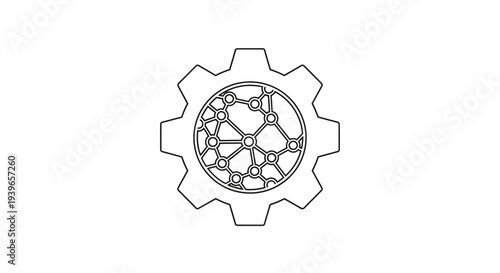 Mechanical Gear with Intricate Inner Mechanism.