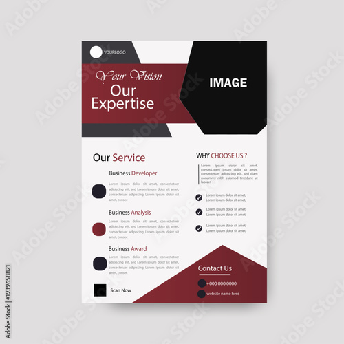 Modern Corporate Business Flyer Template with Professional Luxury Design