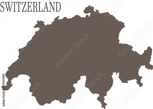detailed map of switzerland