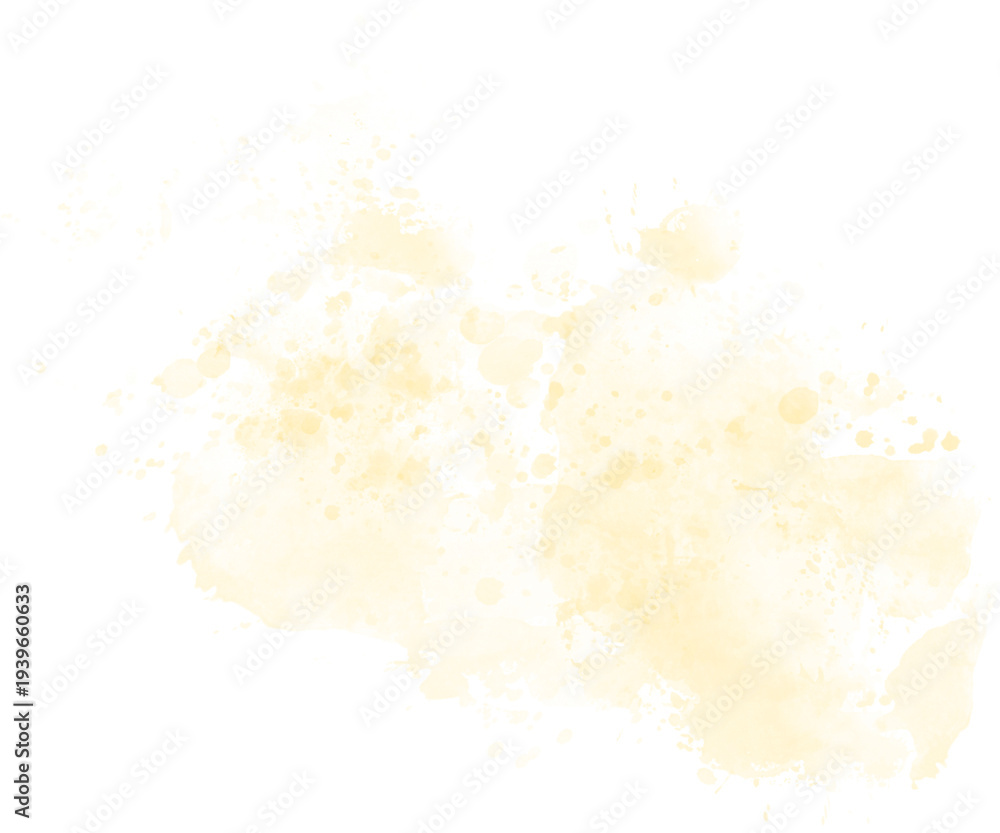 Obraz premium Abstract Cream Watercolor Splash Stain with Artistic Splatter Texture