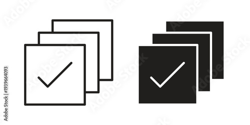 Select all icon in black solid style. linear symbol.