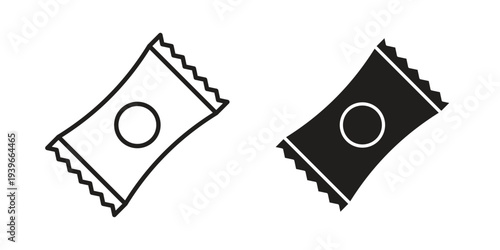 Obraz na płótnie Snacks icon in black solid style. linear symbol.