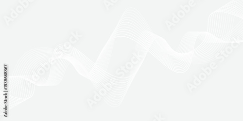 White wavy lines on gray background