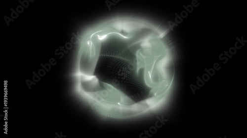 
A spherical substance with surrounding waves of energy. This video is perfect for enhancing sci-fi scenes, technology-themed presentations, or any project requiring an energetic and visually striking