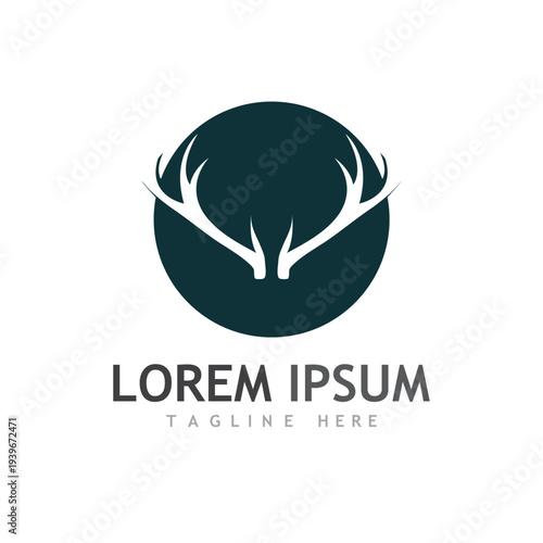 Deer vector icon illustration design
