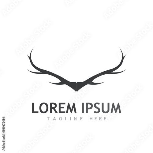 Deer vector icon illustration design