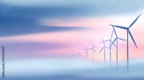 Wallpaper Mural Wind Turbines Silhouetted Against Sunset Sky Torontodigital.ca