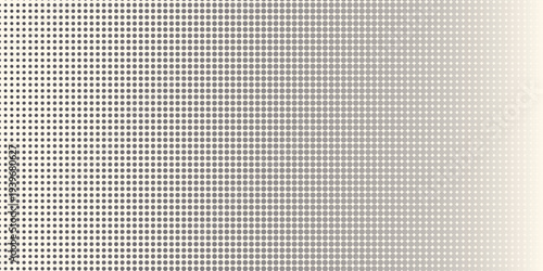 Hexagon Shapes Vector Abstract Geometric Technology Oscillation Wave Isolated on Light Background. Halftone Hex Retro Simple Pattern. Minimal 80s Style Dynamic Tech Wallpaper