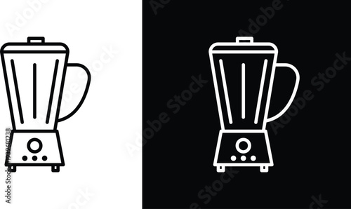 Juicer icon pack in black and white colors