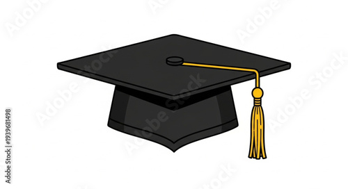 Graduation Cap with Tassel for Academic Achievement.