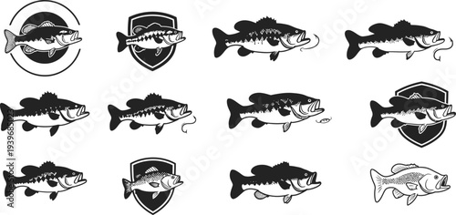 Whimsical fairy illustrations with purple flowers and leaves on white background