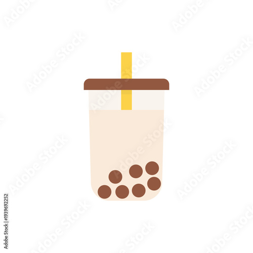 a drink with bubble vector illustration on a white background