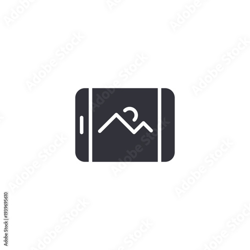 Image preview icon representing gallery display, media viewing, digital assets, and user interface for visual content browsing.