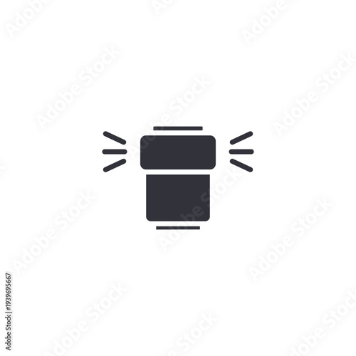 Camera flash icon symbolizing lighting equipment, brightness enhancement, studio photography, and improving image exposure quality.