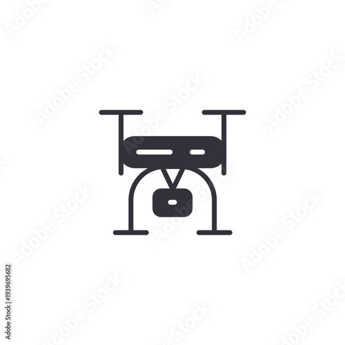 Drone camera icon symbolizing aerial photography, modern technology, surveillance, videography, and innovative visual perspectives.