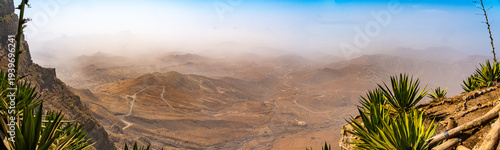View from Morro Verde, the highest mountain in São Vicente, Cape Verde.