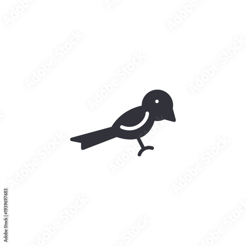 Bird icon representing wildlife, natural habitat, biodiversity, and peaceful outdoor environment in parks and gardens.