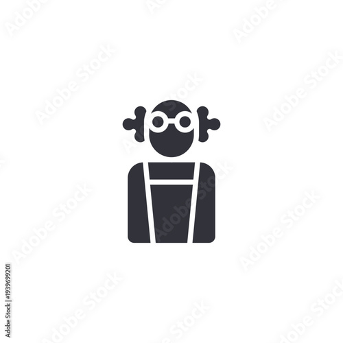Robot assistant icon symbolizing automation, artificial intelligence helpers, robotics innovation, and futuristic service technology applications.