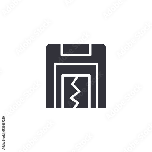 Secure server rack icon representing data protection, cybersecurity systems, encrypted storage, and enterprise-level digital infrastructure.