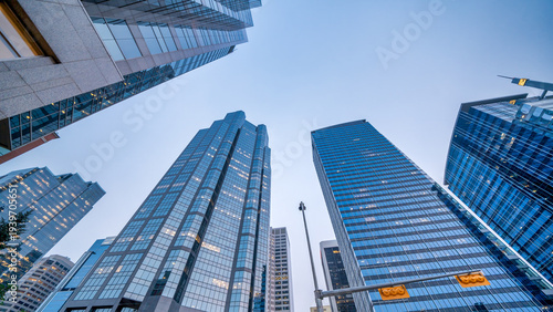 Wallpaper Mural Calgary, Alberta. Downtown streets and buildings at night Torontodigital.ca