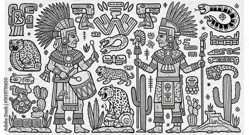 seamless pattern with birds