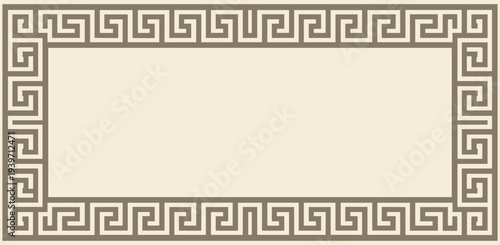 Greek Key Frame Border Classic Decorative Pattern