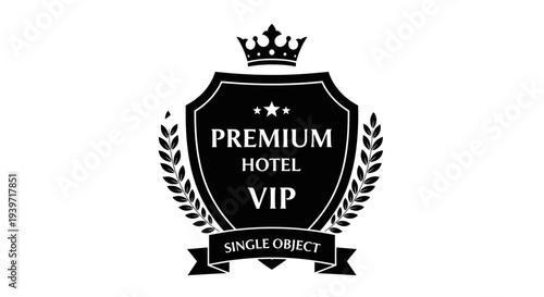 Premium Hotel VIP Luxury Emblem Design.