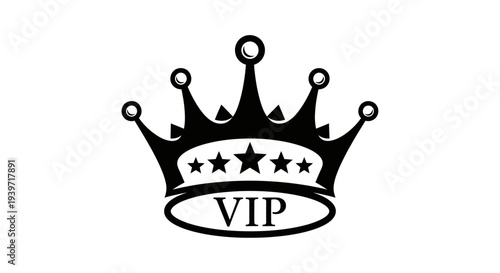 Black Crown with VIP Label and Stars.