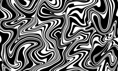 Abstract black and white wavy pattern, a visually striking and dynamic design with a flowing, organic feel perfect for creative projects