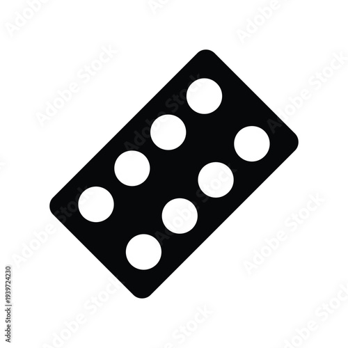 pill strip solid icon vector design good for web or mobile app